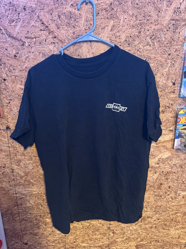 Camiseta negra Chevrolet Loyal Live Freedom para hombre talla grande Foto 2 de 2