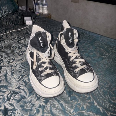 Converse Run Star Legacy CX Hi Top Shoe, A00869C M Sizes 6.5 Black/Egret/White 