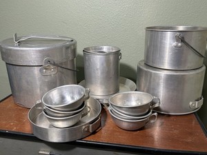 当時物　アルミニウム　MESSKIT 10個＋ボトル Vintage Mess Kit | eBay