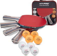 Hy-Pro Table Tennis Set with Bats – Complete Ping Pong Set with 3 Star Table 