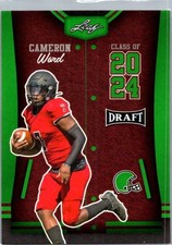 2023 Leaf Draft Class of 2024 Green #78 Cameron Ward RC