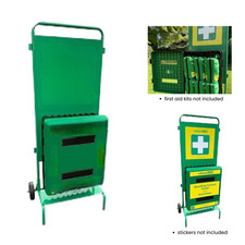 Portable First Aid Trolley with Cabinet First Aid Kit Storage  for Events