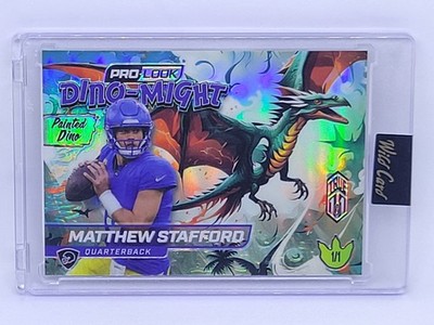 2025 Wild Card Dino-Might Prolook Painted Dino True 1 of 1 Matthew Stafford 1/1