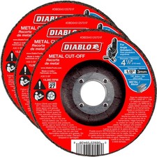 Diablo 3 Pack of 4-1/2 in. Metal Cut Off Disc - Type 27 DBD045125701F-3PK