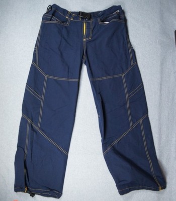 Vintage Snug Industries Pants Women 12 Blue Wide Leg Baggy Parachute Y2K FLAW*