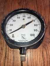Vintage Ashcroft Duragauge Pressure Gauge 5  Diameter 0-100psi Steampunk Project