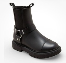 Kids' Art Class Crosby Harness Moto Boots - Black Size 1