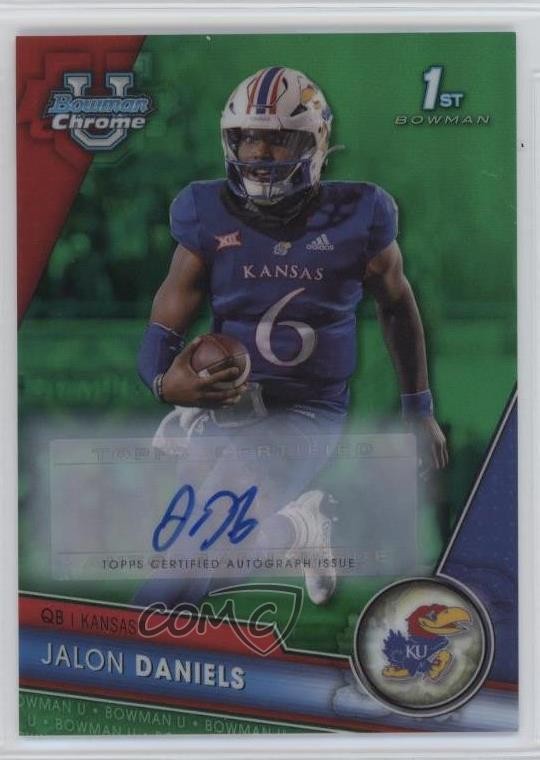 2023 Bowman U Chrome Prospect Green Refractor 27/99 Jalon Daniels #173 Auto yj0