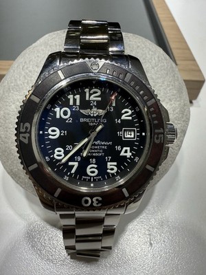 Breitling Superocean A17365 Automatic Steel Case Steel Band Black Dial