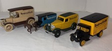 Vintage Montgomery Ward Ertl Metal Truck Coin Banks Lot Of 4