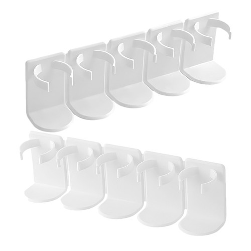 Organizador de pared adhesivo 2 piezas soporte perfumado soporte cepillo de dientes blanco PP