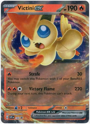 Victini EX - SVP 042 -  Ultra Rare - Black Star Promo - NM/M