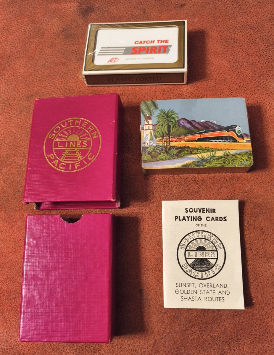 Southern Pacific Railroad Playing Cards AND CATCH THE SPIRIT PACK