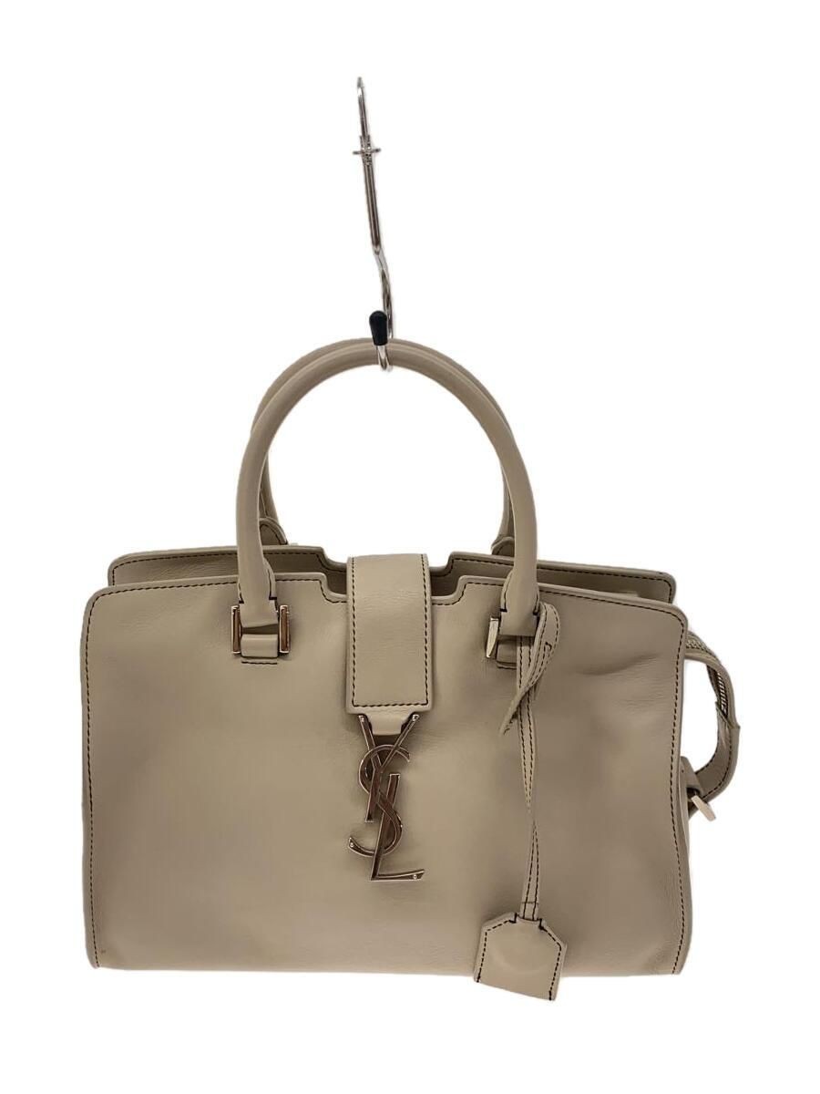 Borsa a mano SAINT LAURENT copri bambino pelle beige GNR424868 1017 usata