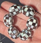 Vintage Harlequin Abalone Beads In Various Styles  — photo 3