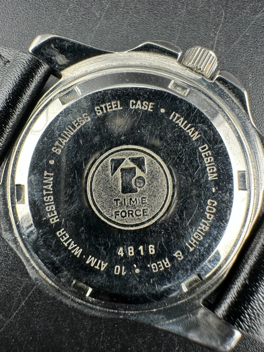 Time Force 4816 Mid-Size 33mm Quartz Dive Watch New Battery