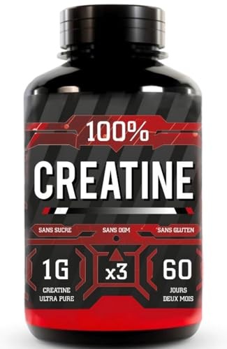Creatine 3000mg en comprimes evite la fatigue des muscles