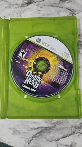 Xbox Box 360 Guitar Hero Smash Hits solo disco