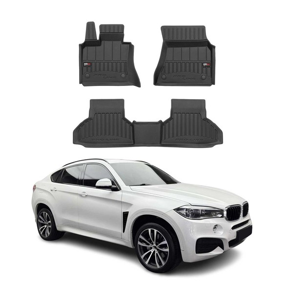 Omac Gummi FußMatten FüR BMW X6 F16 F86 2014-2019 Premium TPE Automatten 3Tlg-image