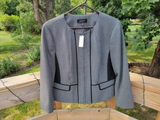 NWT Talbot's Women's Black White Dot Blazer Suit Jacket Sz.14 NEW