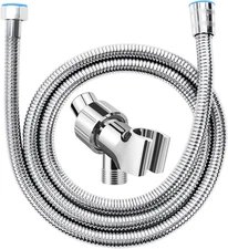 Adjustable Handheld Shower Head Holder w/ Hose 360° Rotatable Chrome Bracket Kit
