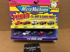 New Sealed 10 Cars Micro Machines #18 Super Spies Galoob Like Hot wheels Mattel