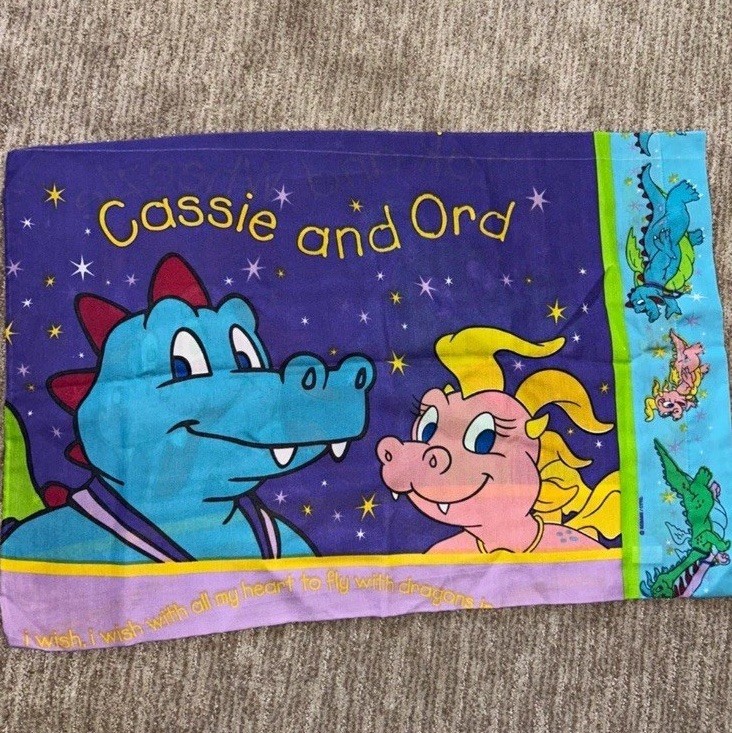 Vintage dragon tales 90’s Dan rivers toddler bed set