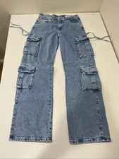 Adamas Original Jeans Straight Cargo Pants Denim Size 10