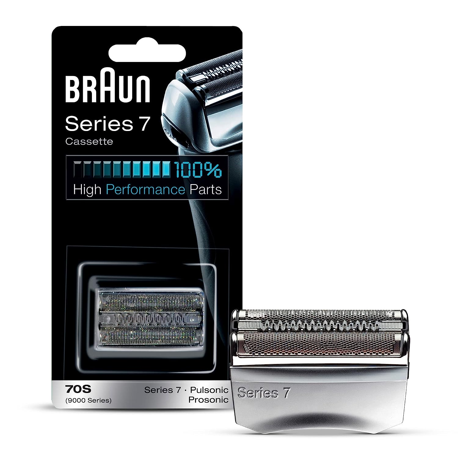 Braun Shaver Replacement Part 70 S Silver - Compatible with Series 7 shavers