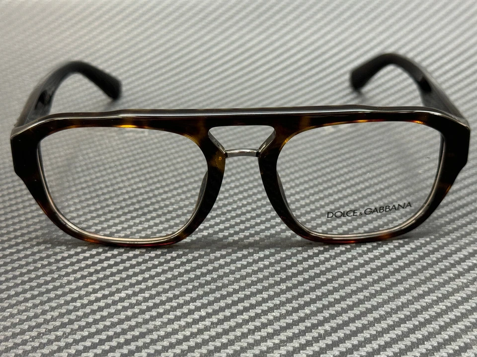 DOLCE & GABBANA DG3415 502 Marrón Habana Hombre 55 mm Anteojos Foto 2 de 4