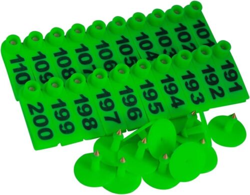 101-200 Number Plastic Tags Livestock Animal Ear Tag for Marking Pigs Cattle ... - Picture 5 of 11