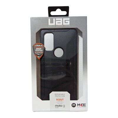 Q4. UAG Urban Armor Gear Scout Series Case for Motorola Moto G Pure (Black)
