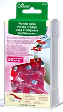 Clover Wonder Clips 50 pieces Red #3156