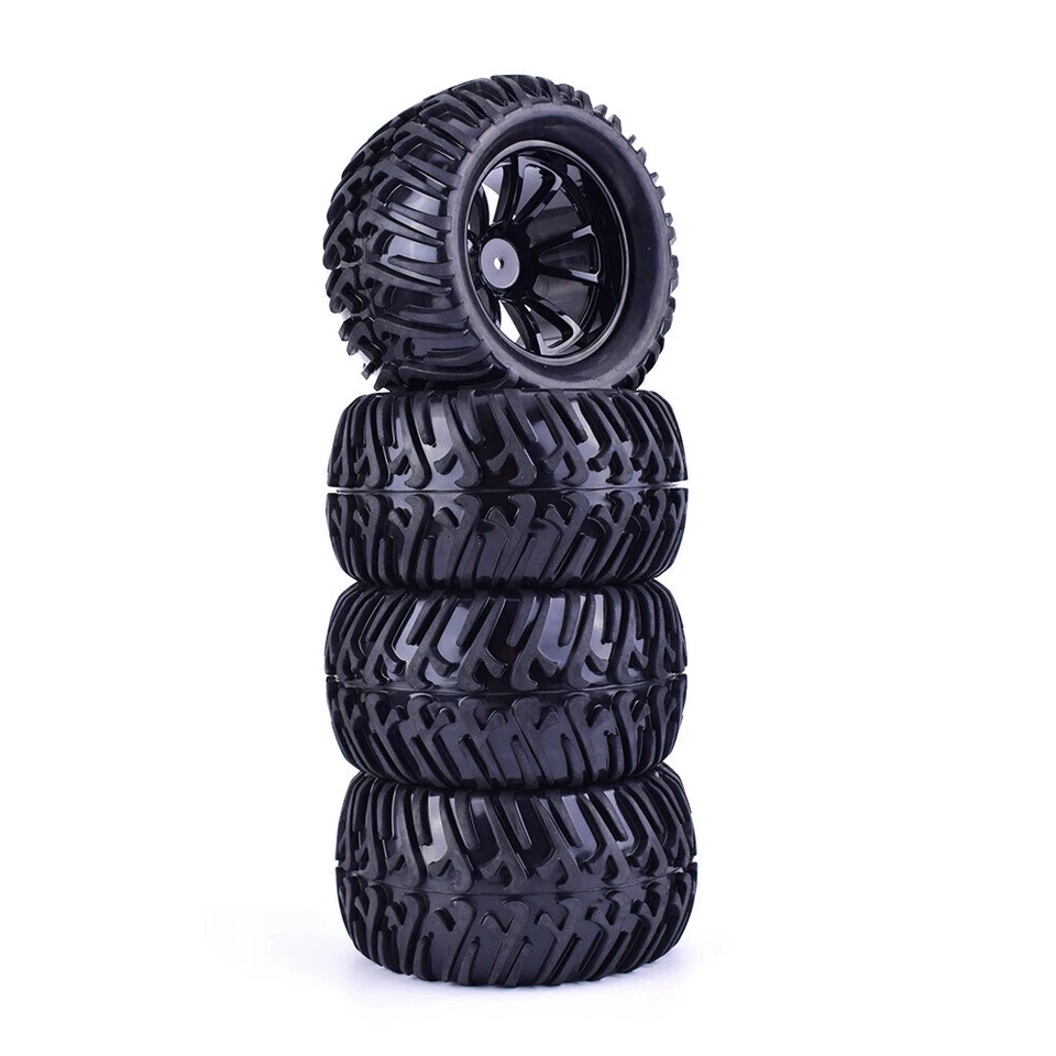 4x 12mm Hex 10 Contour Offroad Felge Reifen Tire für RC 1/10 Monster Truck Car - Bild 4 von 4