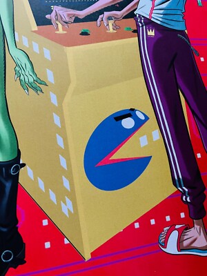 Gorillaz x Pac-Man Song Machine A2 Numbered Print #5 by Jamie