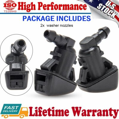 #ad 2Pcs Super Duty Windshield Washer Jet Nozzles 2008 2010 Ford F250 F350 F450 F550 $6.99
