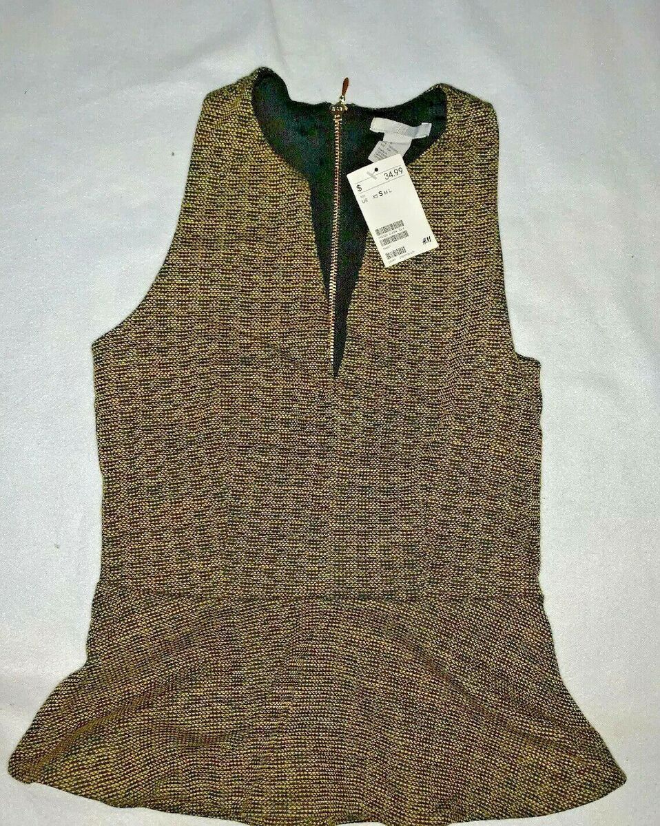 NWT H & M 4 J Crew Shirt Vest Classy ZIP Jetsons Size Small NWT H & M 4 J Crew Shirt Vest Classy ZIP Jetsons Size Small