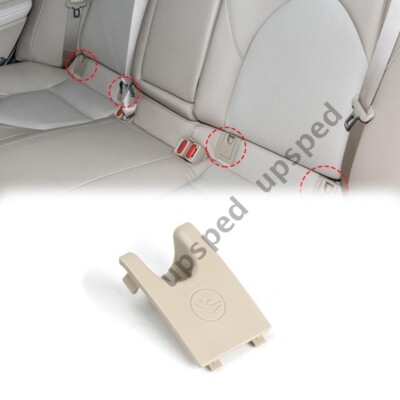 Beige Car Rear Child Seat Hook Anchor ISOFix Cover Cap For Toyota