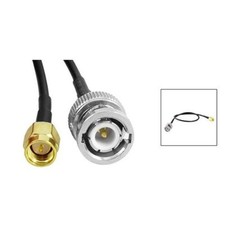 12.8" RF Pigtail Cable SMA Male to BNC Male Adapter Connector USA