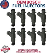 8x OEM Bosch Fuel Injectors Fits For 1999-2000 Mercedes-Benz CLK430 4.3L V8