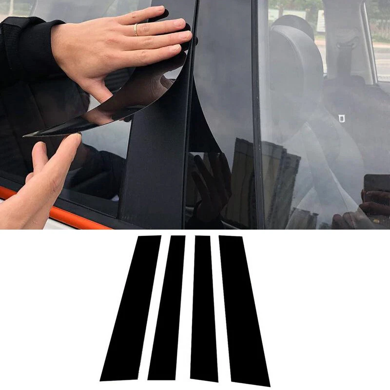 8x Door Window Trim Pillar Posts Cover For Toyota Tundra Crew Max Cab 2007-2021 Foto 4 de 4