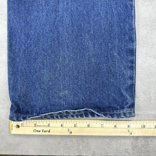 Vtg Lee Riders Denim Blue Jeans Size 36x31 Talon Zipper Union Made Leather Tag - Picture 23 of 24