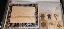 Stampin' Up - HOLIDAY FRAME FUN - Rubber Stamps Set of 7