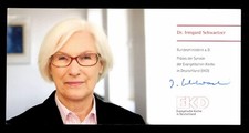 Irmgard Schwaetzer Autogrammkarte Original Signiert # BC G 38166