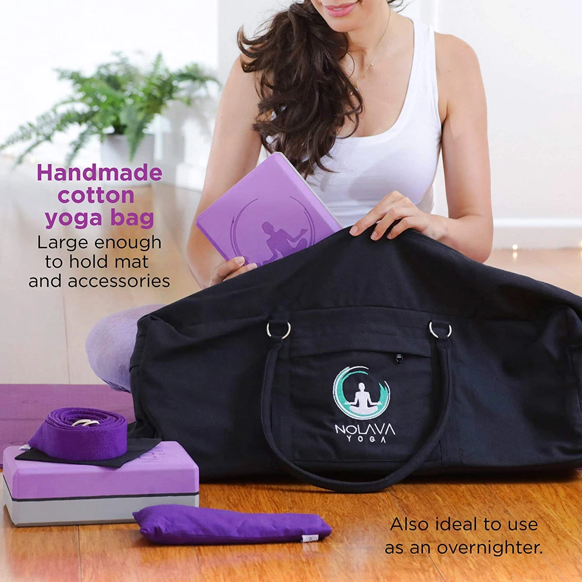 NOLAVA 7 Piece Yoga MAT Set Yoga Mat Bag for Yoga Accessories