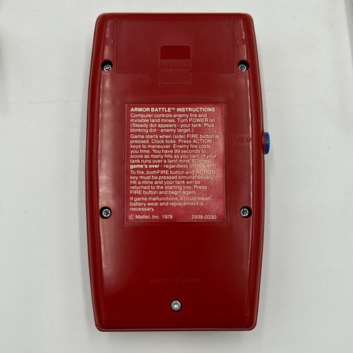 Vintage Mattel Electronics Armor Battle - 1978 Pocket Electronic Game No. 2938 - Bild 8 von 10