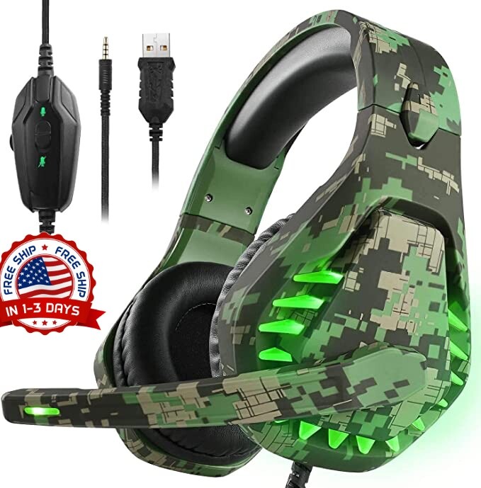 Cascos Auriculares Gaming Audifonos con Mic Gamer Gaiming Para PC