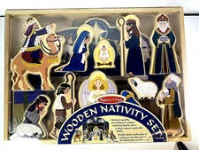 melissa and doug wooden nativity set