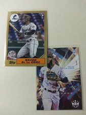 2022 Topps Baseball 1987 Throwback #87TB-42 Bryan De La Cruz RC Marlins (+DKing)