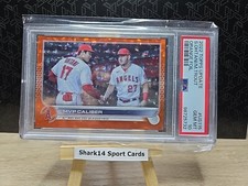2022 Topps Update Series Trout /Ohtani Combo Orange Foil /299 #US115 PSA 10